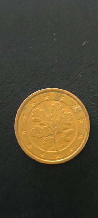 Moneda 1 céntimo Alemania Roble 2002