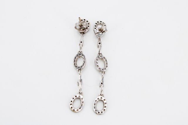 Pendientes Oro Blanco 18k