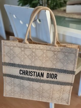 Borsa Dior Book Tote Grande Classico Beige