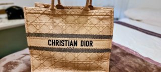 Borsa Dior Book Tote Grande Classico Beige