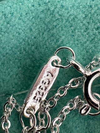 Collana Tiffany & Co. Cuori Argento e Teal
