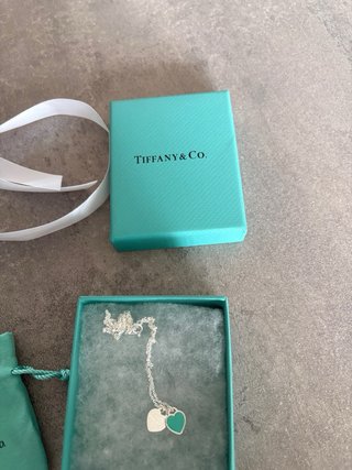 Collana Tiffany & Co. Cuori Argento e Teal