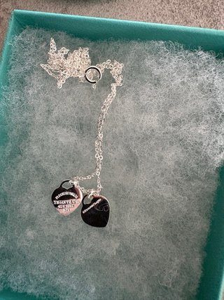 Collana Tiffany & Co. Cuori Argento e Teal