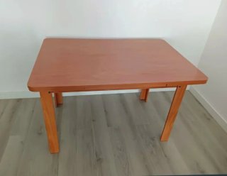 Mesa de comedor extensible hasta 200 cm, de madera