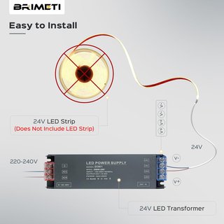 BRIMETI Trasformatore LED a tensione costante 24V