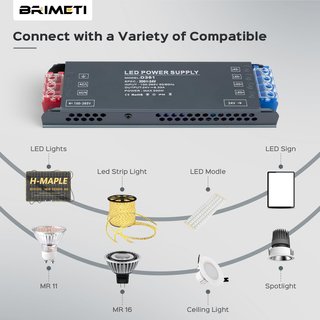 BRIMETI Trasformatore LED a tensione costante 24V