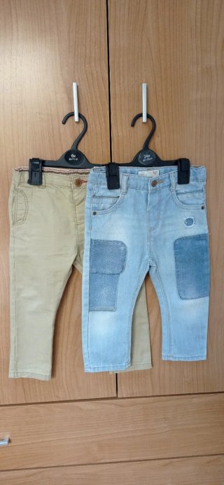 pantalones niños talla 18/24/meses la marca Zara