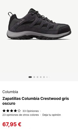 Zapatillas trekking botas monte Columbia Crestwood