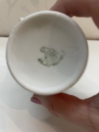 Lechera Porcelana Santa Clara Vintage Dorada