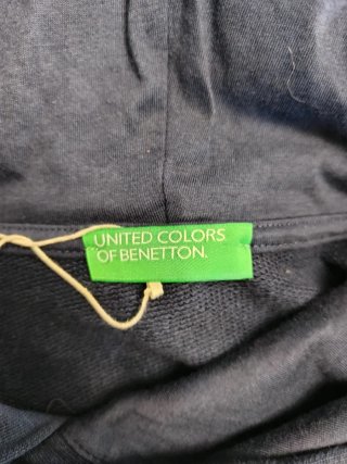 Sudadera Benetton Azul Talla L