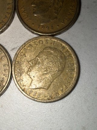 Lote de 6 monedas 100 pesetas Juan Carlos I