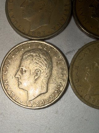 Lote de 6 monedas 100 pesetas Juan Carlos I