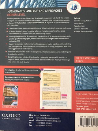 Mathematics: Analysis and Approaches : Higher L...