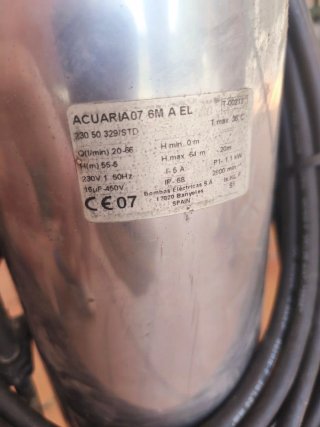 Bomba Sumergible ESPA con Presostato Acuaria 07 6m