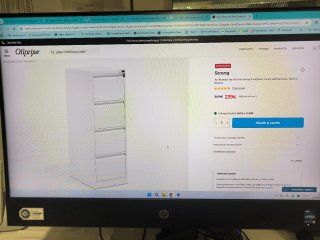 Archivador metálico de oficina 4 cajones