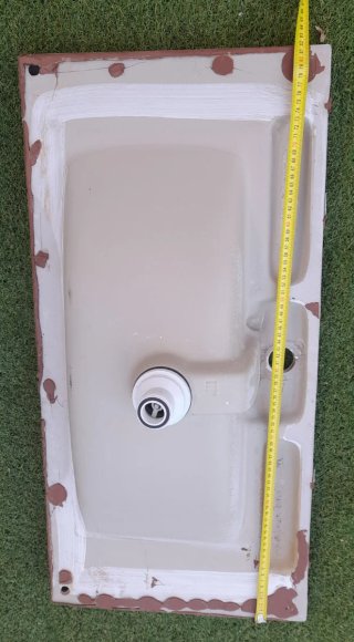 Lavabo de porcelana blanco
