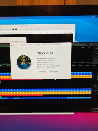 iMac Retina 2020 64 GB  procesador de 8 nucleos i7