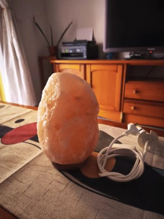 Lámpara de sal natural