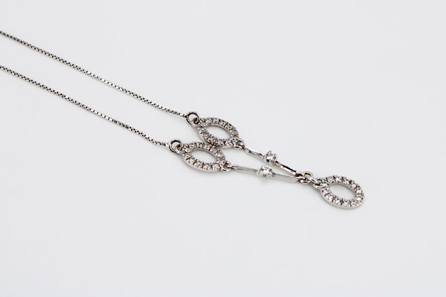 Collar Oro Blanco 18k