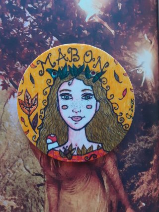 Quadretto Mabon handmade legno