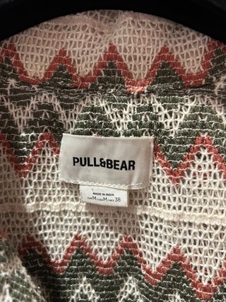 Camisa Pull&Bear Beige y Verde