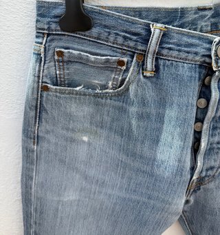 2 Vaqueros Levi Strauss Azules Desgastados