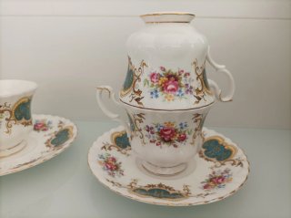 Juego 6 Tazas con Plato Royal Albert Porcelana