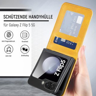 Funda piel cartera protección plegable Samsung