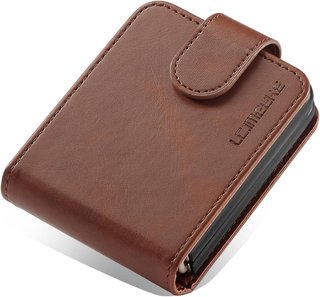 Funda piel cartera protección plegable Samsung