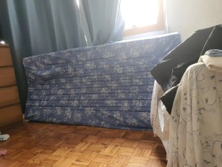 2 Colchón de tela con estampado floral