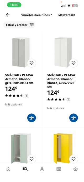Armario blanco de madera nuevo