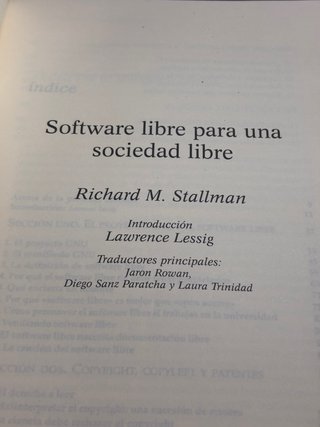 Software libre para una sociedad libre