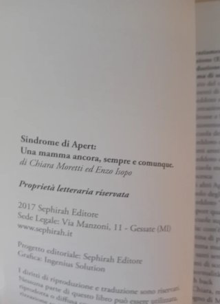 Libro Sindrome di Apert Una Mamma Sempre Comunque