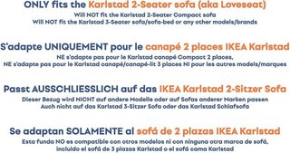 Funda de Sofa 2 plazas Gris