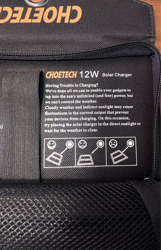 CHOETECH Cargador Solar Portátil USB