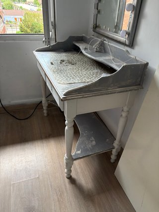 Mesa escritorio tocador con espejo