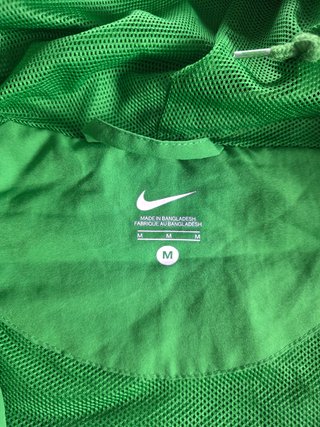 Felpa con cappuccio Nike vintage verde anni '00