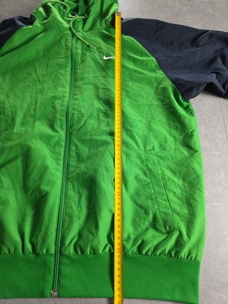 Felpa con cappuccio Nike vintage verde anni '00