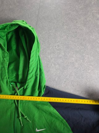 Felpa con cappuccio Nike vintage verde anni '00
