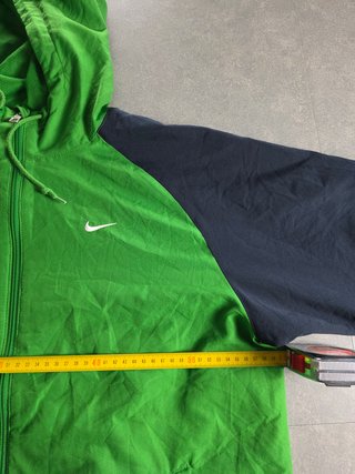 Felpa con cappuccio Nike vintage verde anni '00