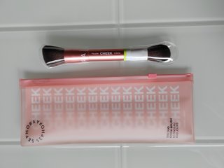Brocha doble Sephora rostro 2 en 1 crema polvo