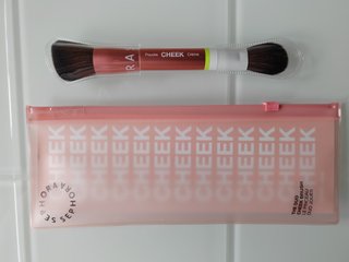 Brocha doble Sephora rostro 2 en 1 crema polvo