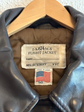 Schott vintage I.S 674 M.S bomber jacket made in USA #sxlb