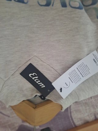 Sudadera Etam beige nueva