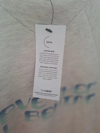 Sudadera Etam beige nueva