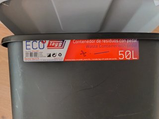 Cubo basura 50L plástico