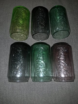 Set 6 Bicchieri colorati Coca-Cola Vetro
