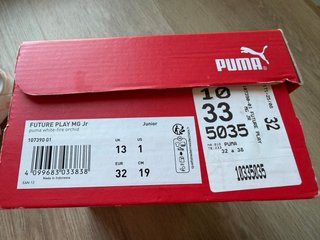 Zapatillas Fútbol Puma Niño Blancas modelo future.