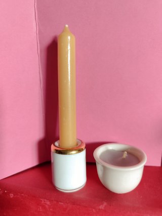 Piccoli candelabri in ceramica