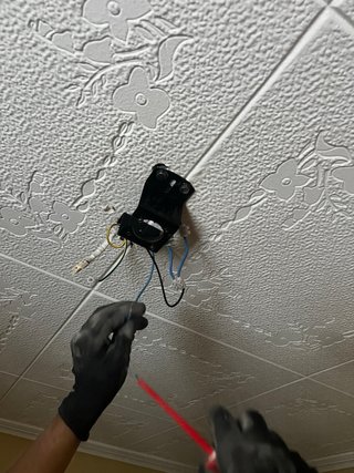Instalación de ventilador techo y Lamparas
